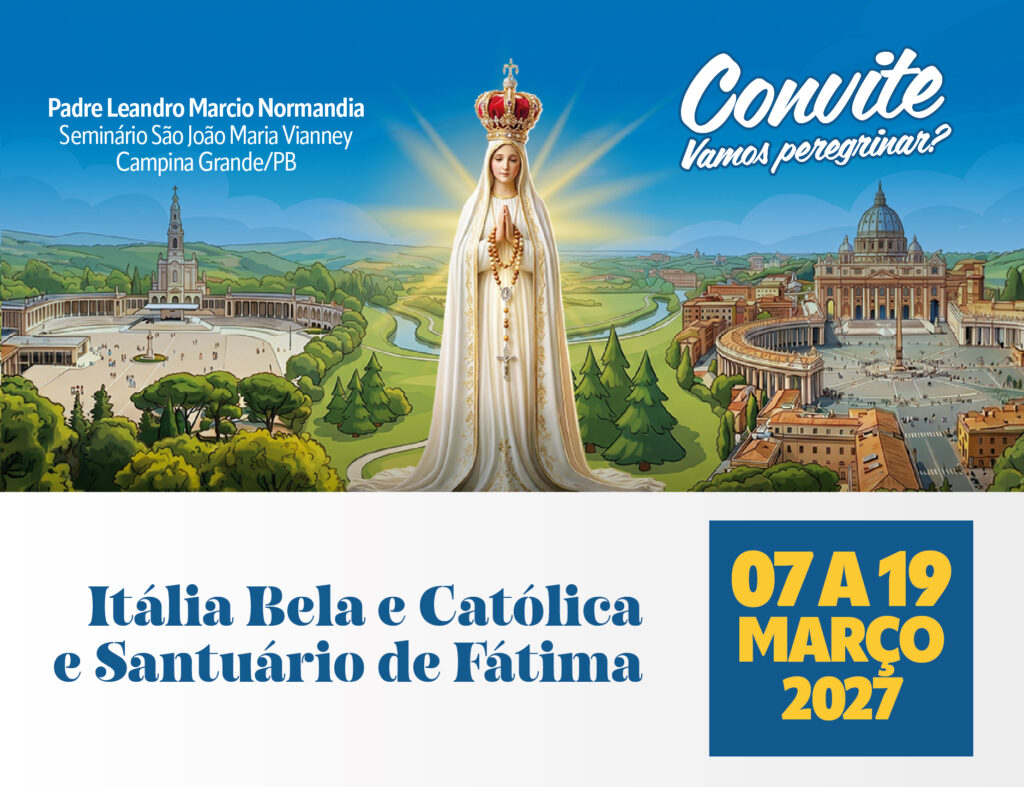 Peregrinação a Itália Bela e Santuário de Fátima com Pe. Leandro